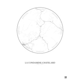 La Condamine-Châtelard — Carte de ville personnalisée