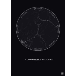 La Condamine-Châtelard — Carte de ville personnalisée