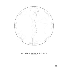 La Condamine-Châtelard — Carte de ville personnalisée
