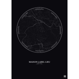 Maison — Carte de ville personnalisée