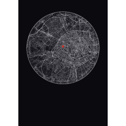 Paris, France — Custom City Map