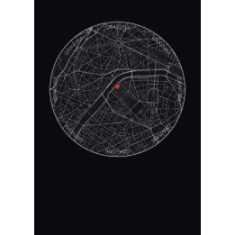 Paris, France — Custom City Map