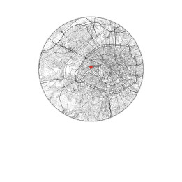 Paris, France — Custom City Map