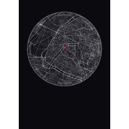 Paris, France — Custom City Map