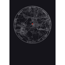 Versailles, France — Carte de ville personnalisée
