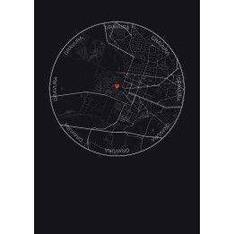 Versailles, France — Carte de ville personnalisée
