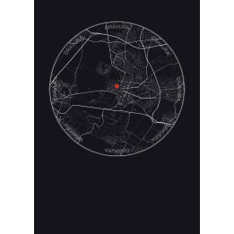 Versailles, France — Carte de ville personnalisée