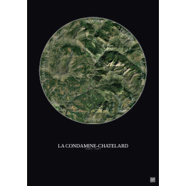 La Condamine-Châtelard — Vue satellite personnalisée