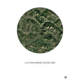 La Condamine-Châtelard — Vue satellite personnalisée