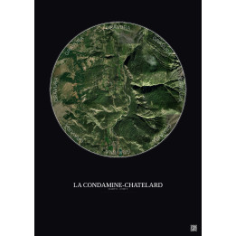 La Condamine-Châtelard — Vue satellite personnalisée