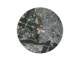 Versailles, France — Vue satellite personnalisée