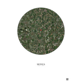 Monza — Vue satellite personnalisée