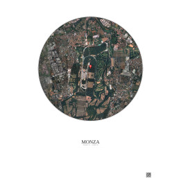 Monza — Vue satellite personnalisée