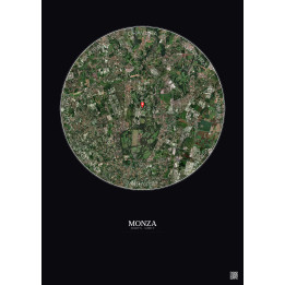 Monza — Vue satellite personnalisée