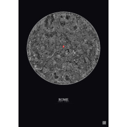 Rome — Vue satellite personnalisée