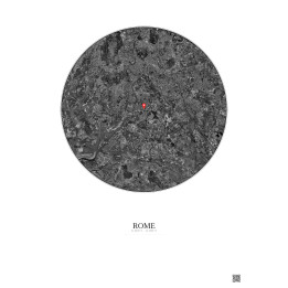 Rome — Vue satellite personnalisée