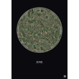 Rome — Vue satellite personnalisée