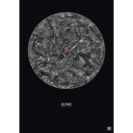 Rome — Vue satellite personnalisée