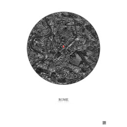 Rome — Vue satellite personnalisée