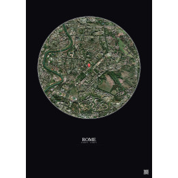 Rome — Vue satellite personnalisée
