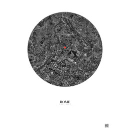 Rome — Vue satellite personnalisée