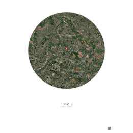 Rome — Vue satellite personnalisée