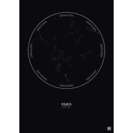 Paris — Carte du ciel personnalisée