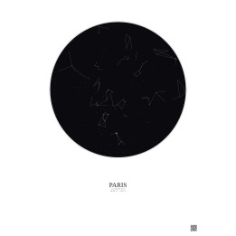 Paris — Carte du ciel personnalisée