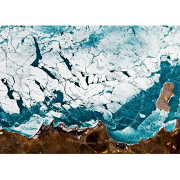 Kazakhstan — Satellite Photography Poster · Gravura