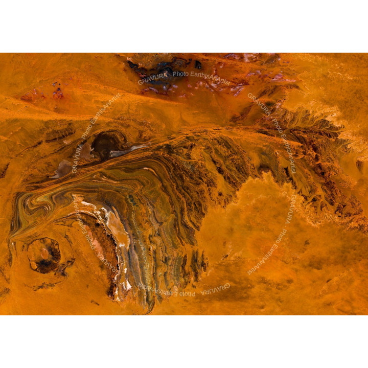 The Sahara — Premium Satellite Poster · Gravura