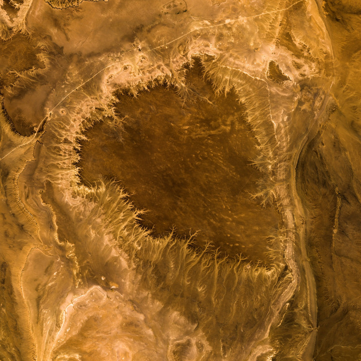 The Sahara — Premium Satellite Poster · Gravura