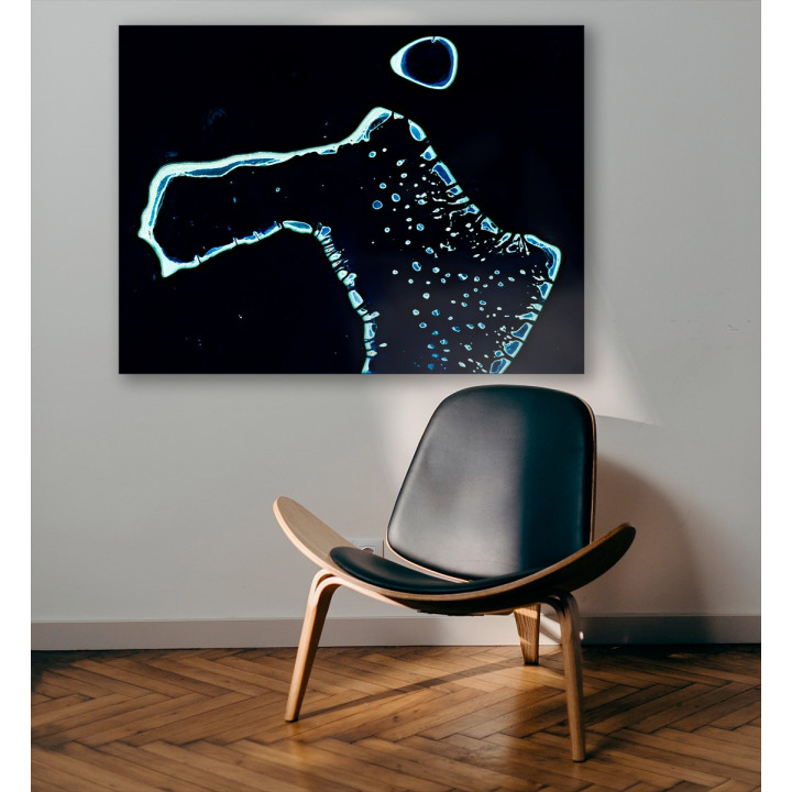 Maldives — Satellite Photography Poster · Gravura