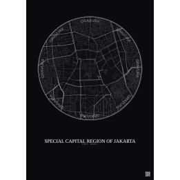 Affiche Special Capital Region Of Jakarta – Poster carte de vill