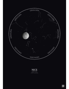 Nice - Custom Star Map · Dark background