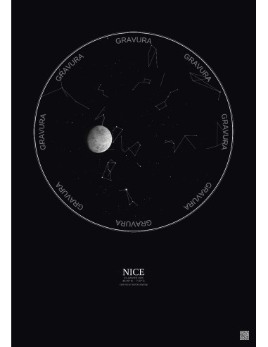 Nice - Custom Star Map · Dark background