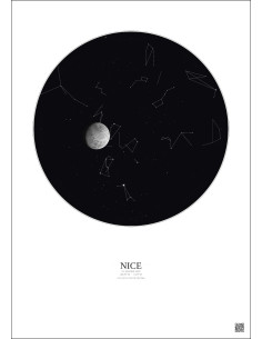 Nice - Custom Star Map · Light background