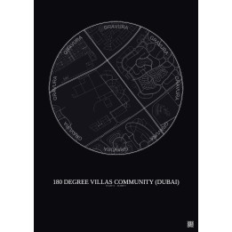 Affiche 180 Degree Villas Community – Poster carte de ville 2.5k