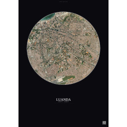 Affiche Luanda – Poster vue satellite 2.5km Couleur | Gravura – 