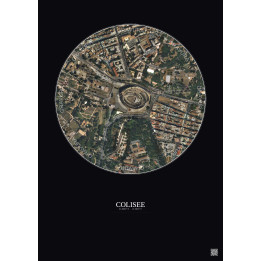 Affiche Colisee – Poster vue satellite 0.5km Couleur | Gravura –
