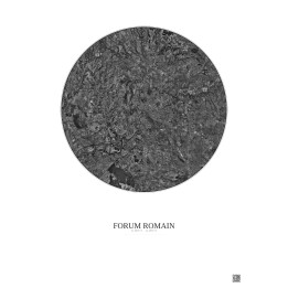 Affiche Forum Romain – Poster vue satellite 20km N&B | Gravura –