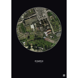 Affiche Pompeii – Poster vue satellite 0.1km Couleur | Gravura –