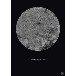 Affiche Teotihuacan – Poster vue satellite 30km N&B | Gravura – 