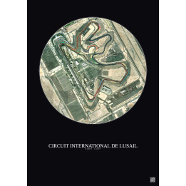 Circuit International De Lusail Satellite View Poster 1km Color 