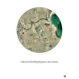 Affiche Circuit International De Lusail – Poster vue satellite 5