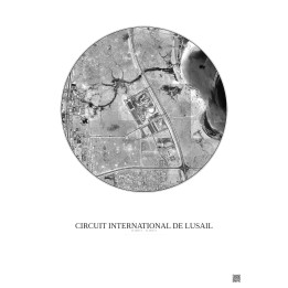 Affiche Circuit International De Lusail – Poster vue satellite 5