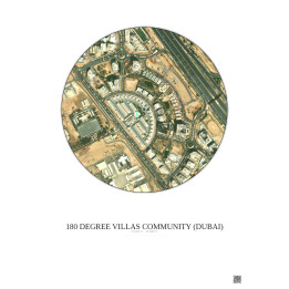 Affiche 180 Degree Villas Community – Poster vue satellite 0.5km