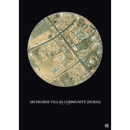 Affiche 180 Degree Villas Community – Poster vue satellite 2.5km