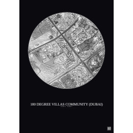 Affiche 180 Degree Villas Community – Poster vue satellite 2.5km