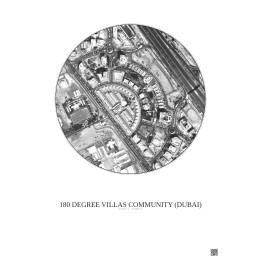 Affiche 180 Degree Villas Community – Poster vue satellite 0.5km