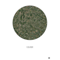 Affiche Colisee – Poster vue satellite 10km Couleur | Gravura – Fond clair